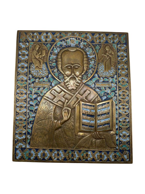 Travel icon depicting Saint Nicholas of Myra