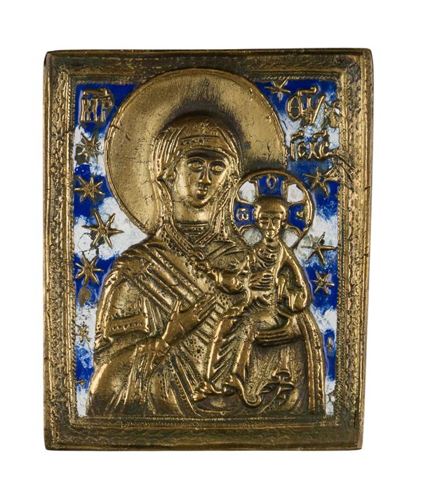 Travel icon depicting the Virgin of Smolensk