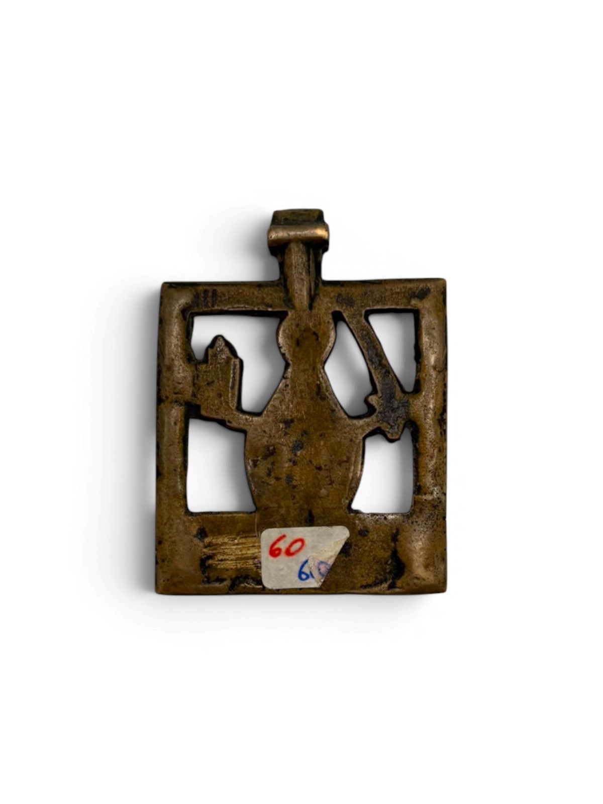 Icona pettorale raffigurante San Nicola di Mozajsk, fusione in bronzo (XVIII secolo)