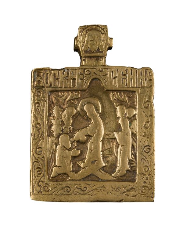 Pectoral icon depicting the Anastasis