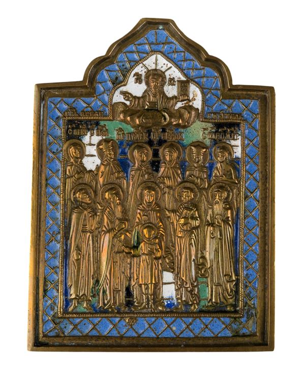 Icona da viaggio raffigurante i santi Quirico e Giulitta