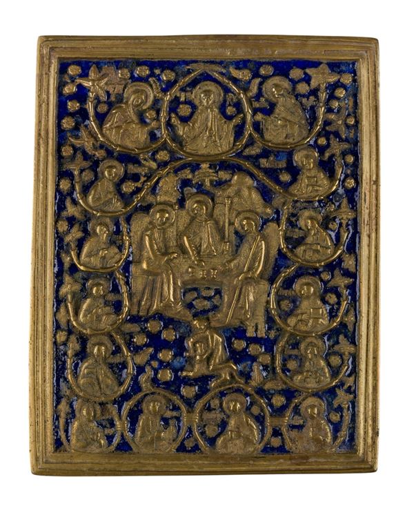 Travel icon depicting an expanded Deesis