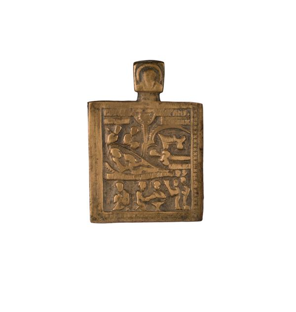 Pectoral icon depicting the Nativity