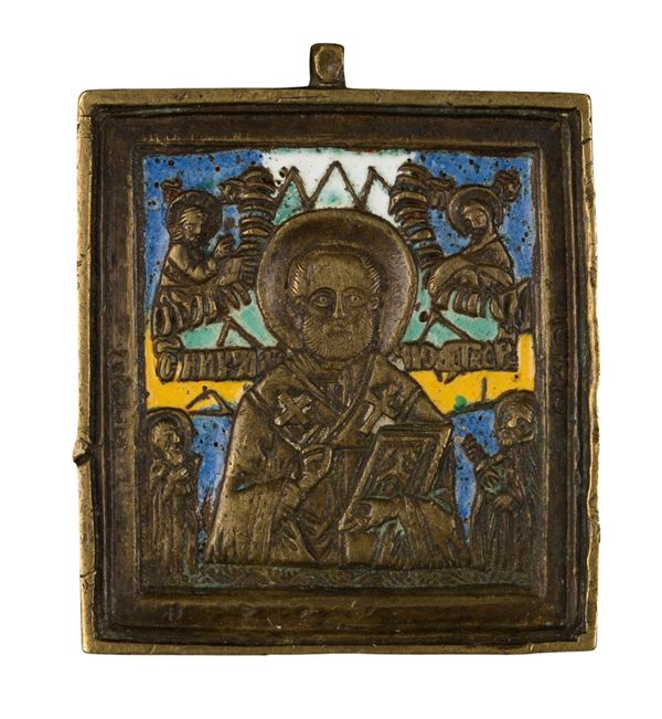 Travel icon depicting Saint Nicholas of Myra