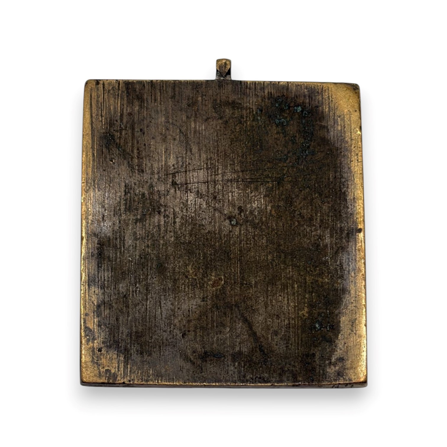 XIX secolo, Icona da viaggio dell’Annunciazione (fusione in bronzo e smalti policromi)