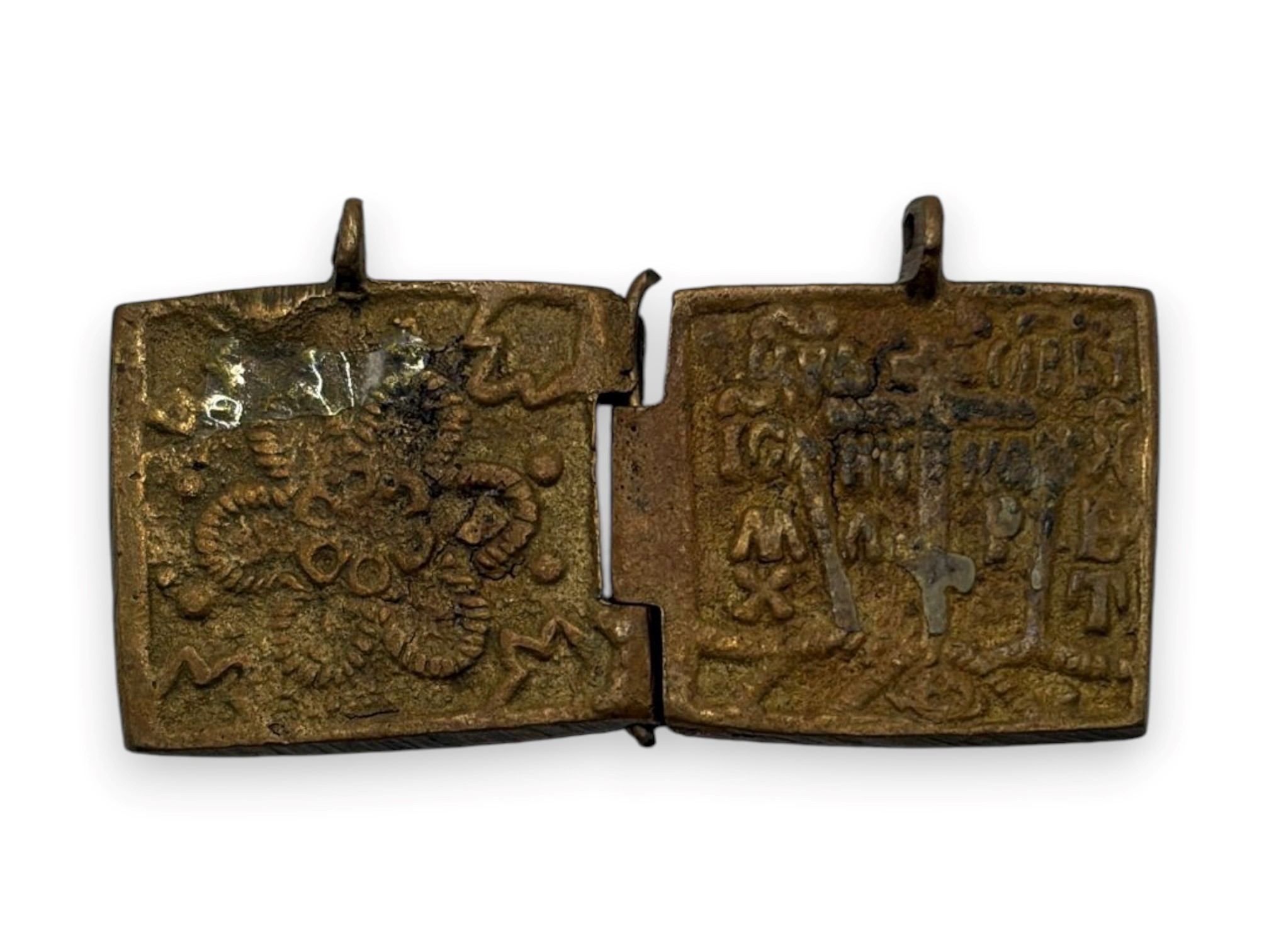 Dittico da viaggio, Deesis allargata, fusione in bronzo (XVIII secolo)