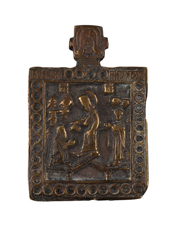 Pectoral icon depicting the Anastasis