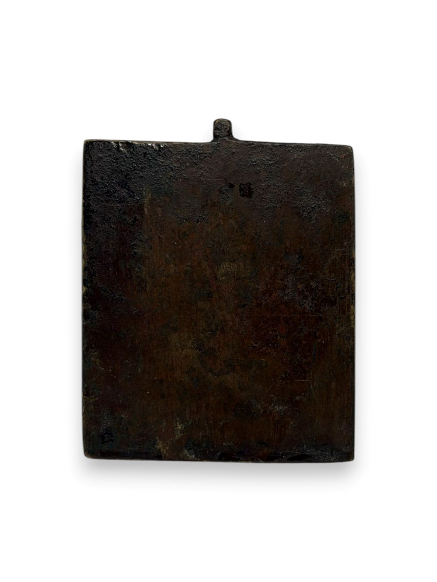 Icona da viaggio raffigurante il Beato Silenzio, fusione in bronzo (XIX secolo)