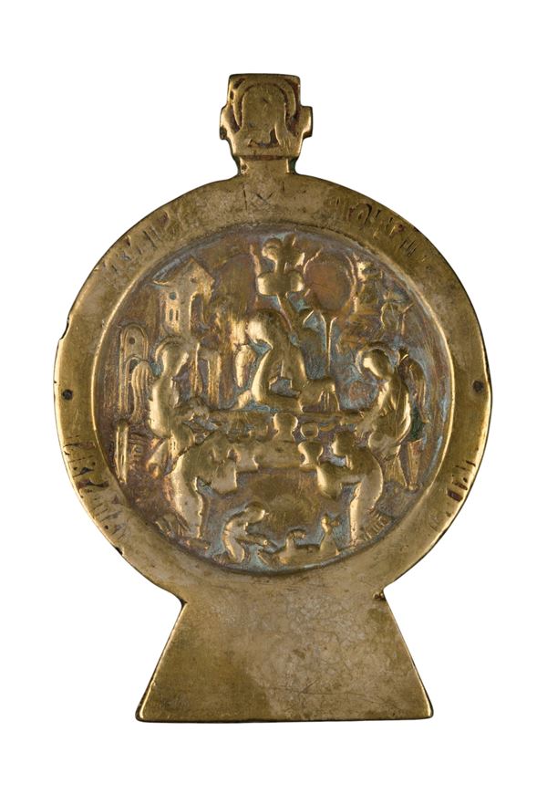 Icona pettorale raffigurante l'allegoria della Trinità