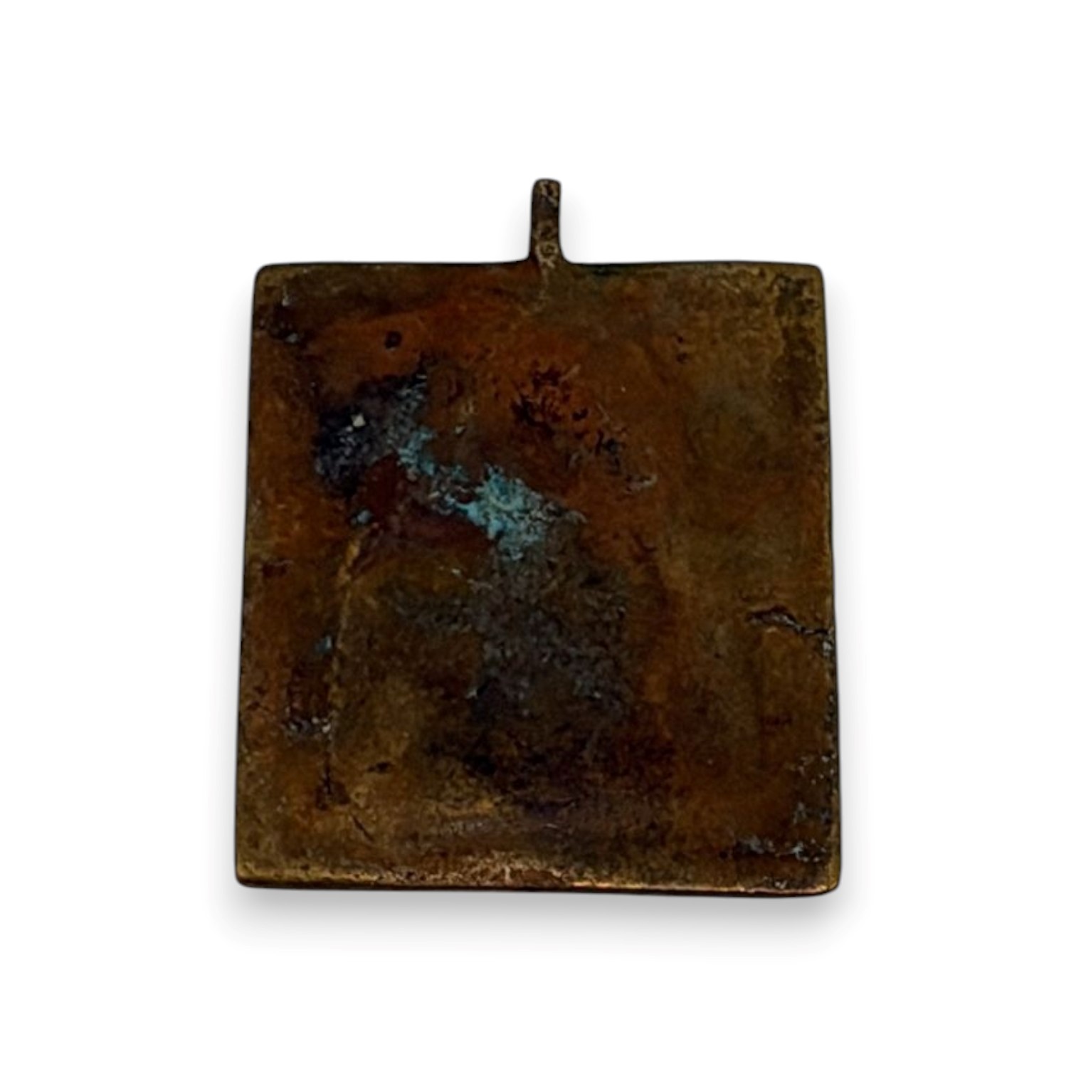 Icona da viaggio raffigurante la Vergine Eleousa, fusione in bronzo,  XIX secolo