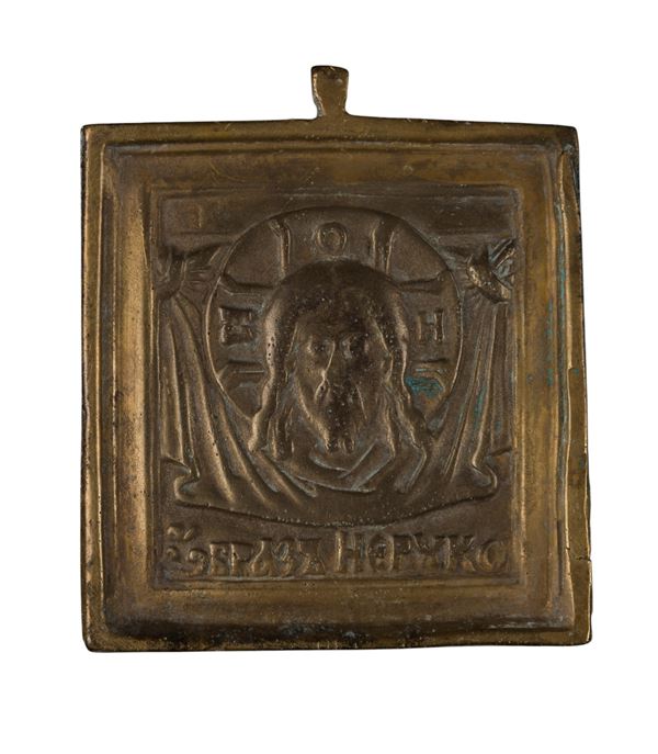 Pectoral icon depicting the Mandylion of Edessa