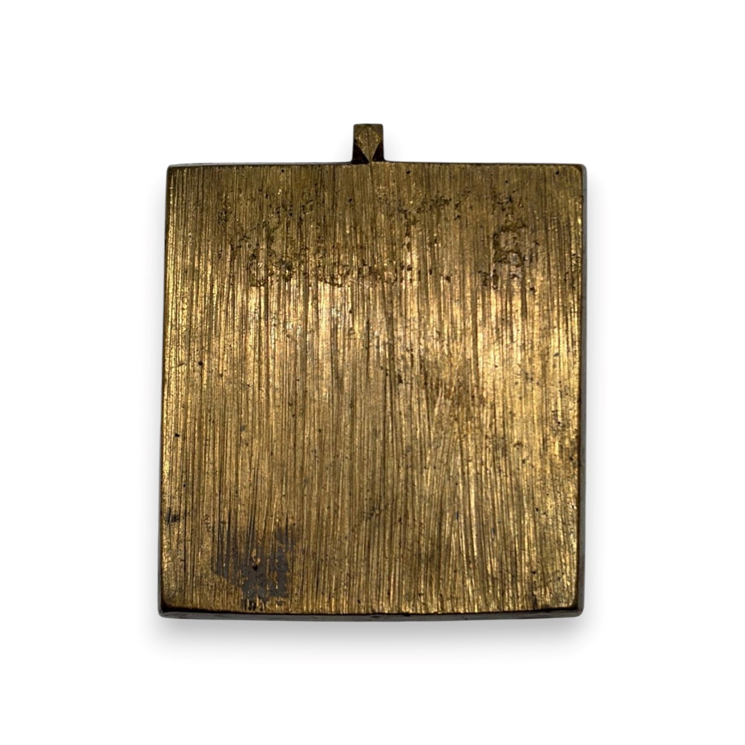 Icona devozionale, raffigurazione della Deesis, fusione in bronzo con smalti policromi (XIX secol...
