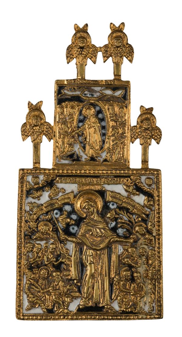 Icona da viaggio raffigurante la Madre della Consolazione