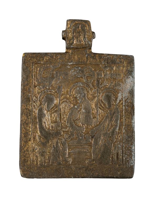 Icona pettorale raffigurante l'allegoria della Trinità
