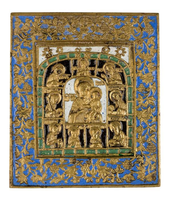 Travel icon depicting the Virgin of Smolensk