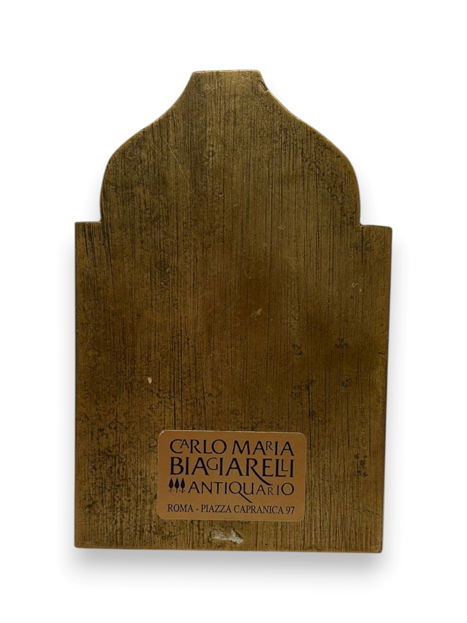 Icona da viaggio, Madre della Consolazione, fusione in bronzo con smalti policromi (XIX secolo)