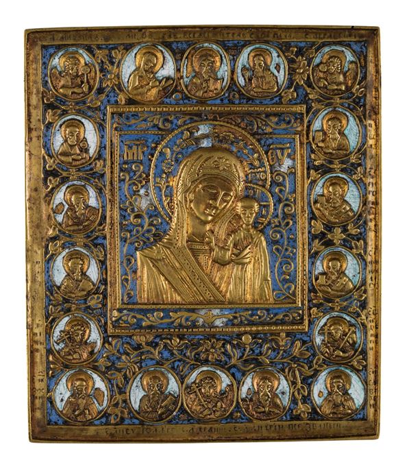 Icona da viaggio raffigurante la Madonna di Kazan