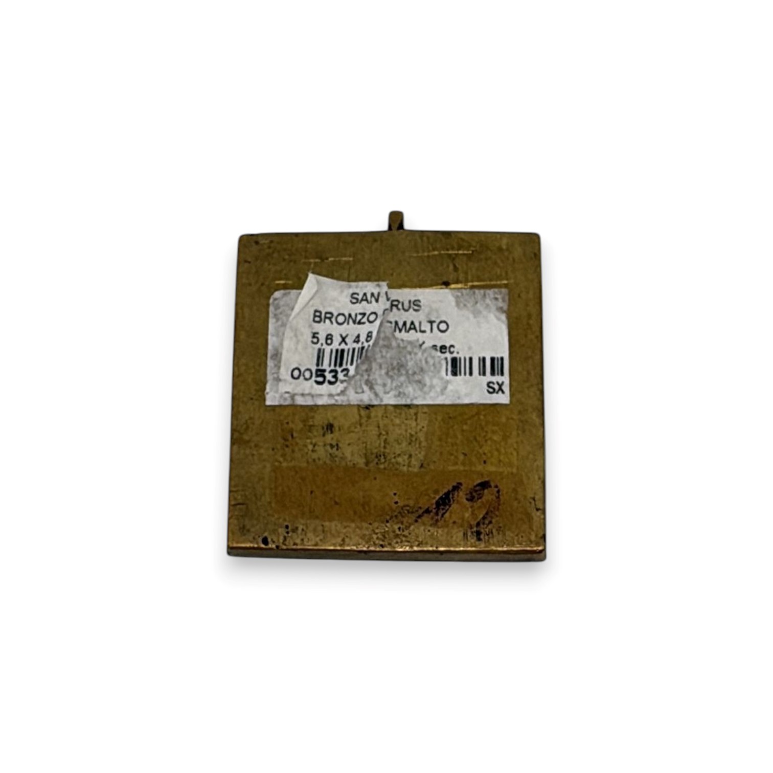 Icona da viaggio raffigurante San Giorgio, fusione in bronzo con smalti policromi, XIX secolo