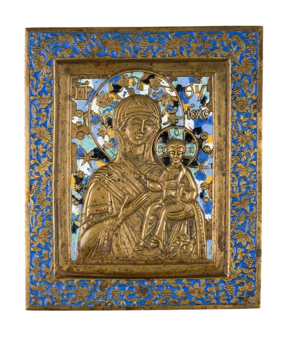 Travel icon depicting the Virgin of Smolensk