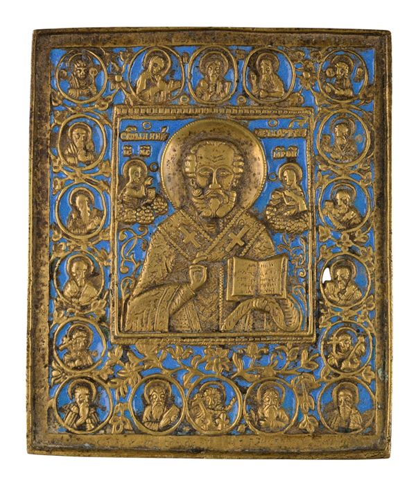 Travel icon depicting Saint Nicholas of Myra