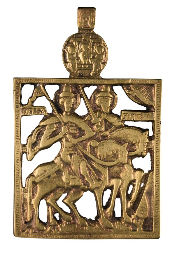 Icona pettorale raffigurante i SS. Boris e Gleb