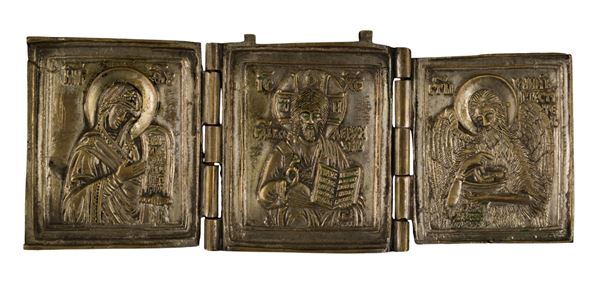Trittico da viaggio raffigurante la Deesis