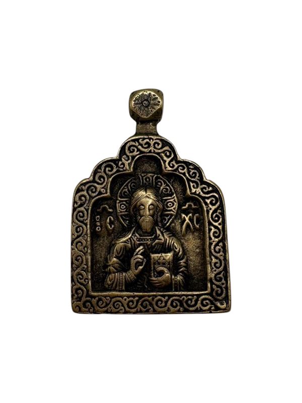 Pectoral icon depicting Christ Pantocrator.
