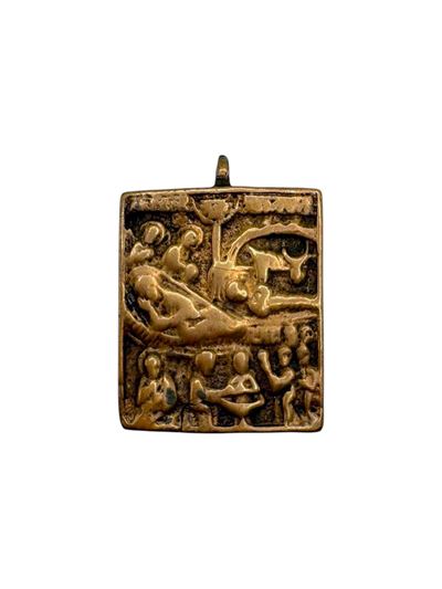 Icona pettorale, Natività, fusione in bronzo, XVIII secolo