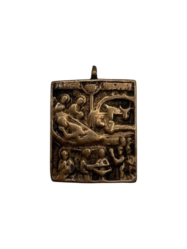 Pectoral icon depicting the Nativity
