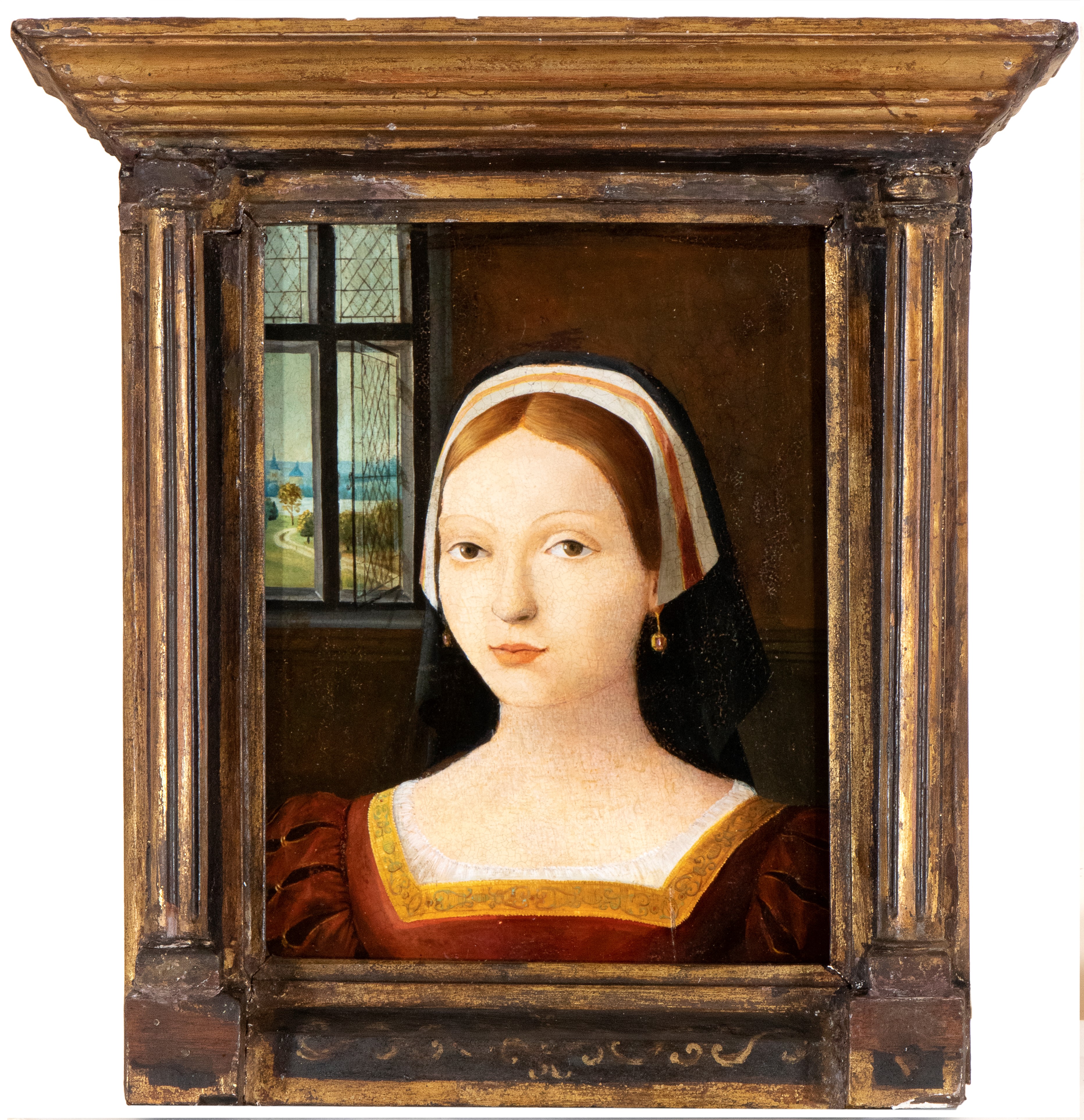 Ritratto di giovane nobildonna con orecchini di rubino
