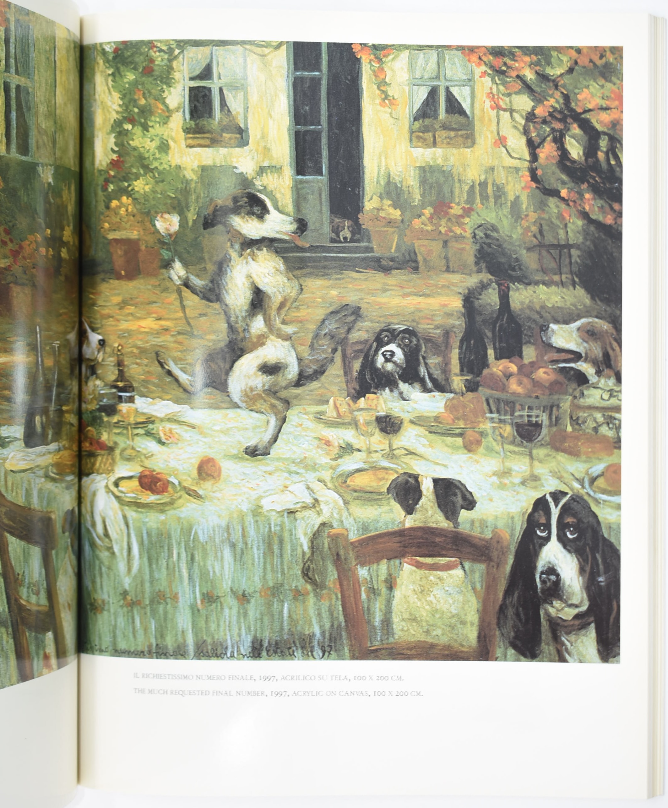 Libri d’arte italiana contemporanea (3 volumi) su cataloghi illustrati