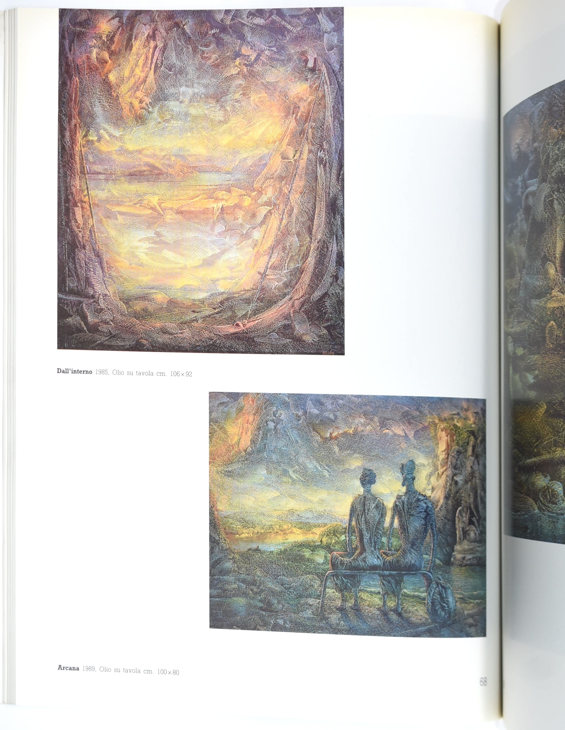 Libri d’arte italiana contemporanea (3 volumi) su cataloghi illustrati