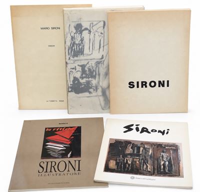 Sironi, Mario (5 volumi), cataloghi e opuscoli illustrati