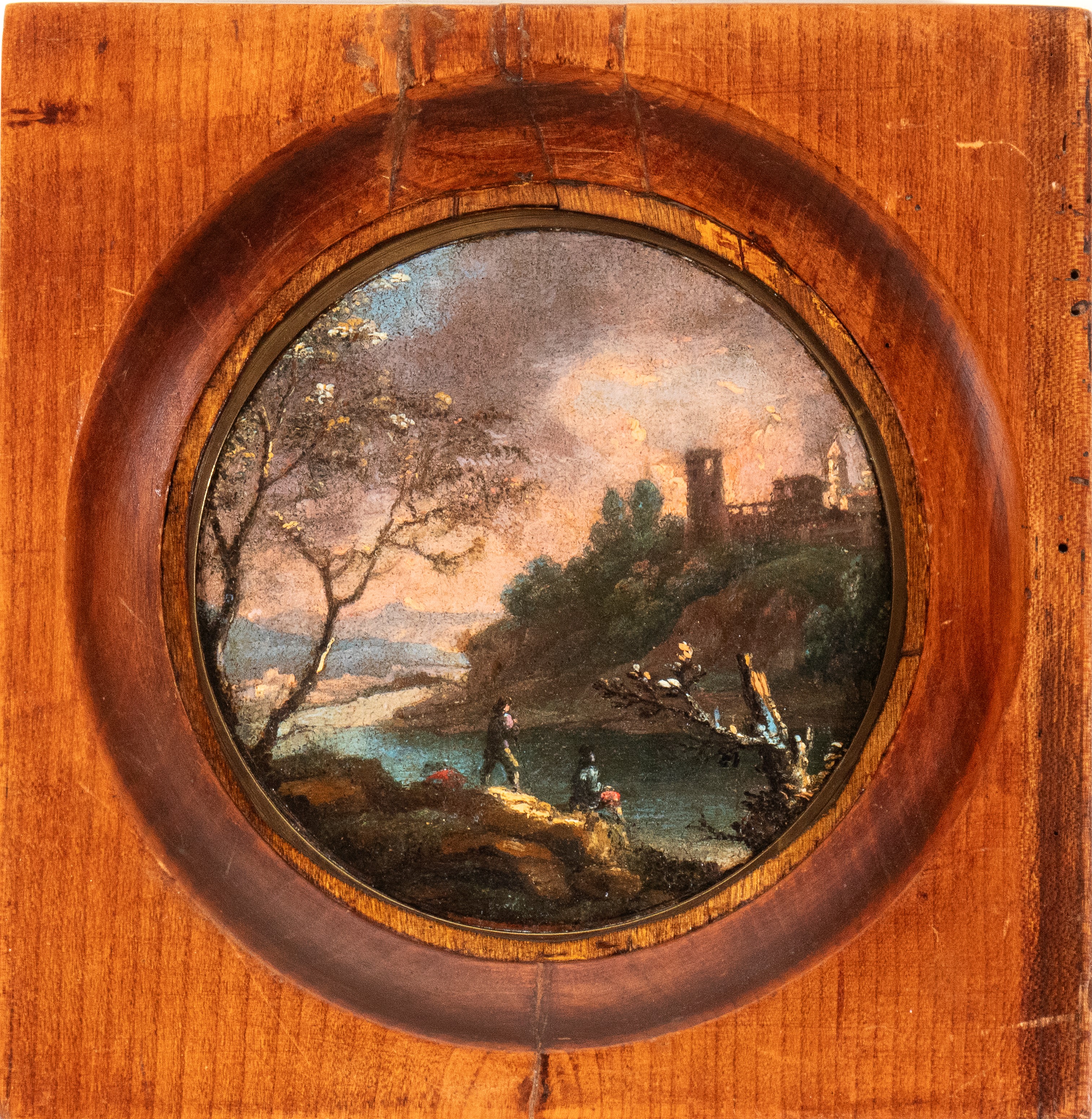 Alessio De Marchis - Paesaggi fluviale e con cascatella, coppia di dipinti
