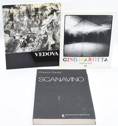 Calvesi, Gino Marotta. Silvana (1999); Sanesi, Scanavino (1979); Vedova, Arte Borgogna (1989-1990...