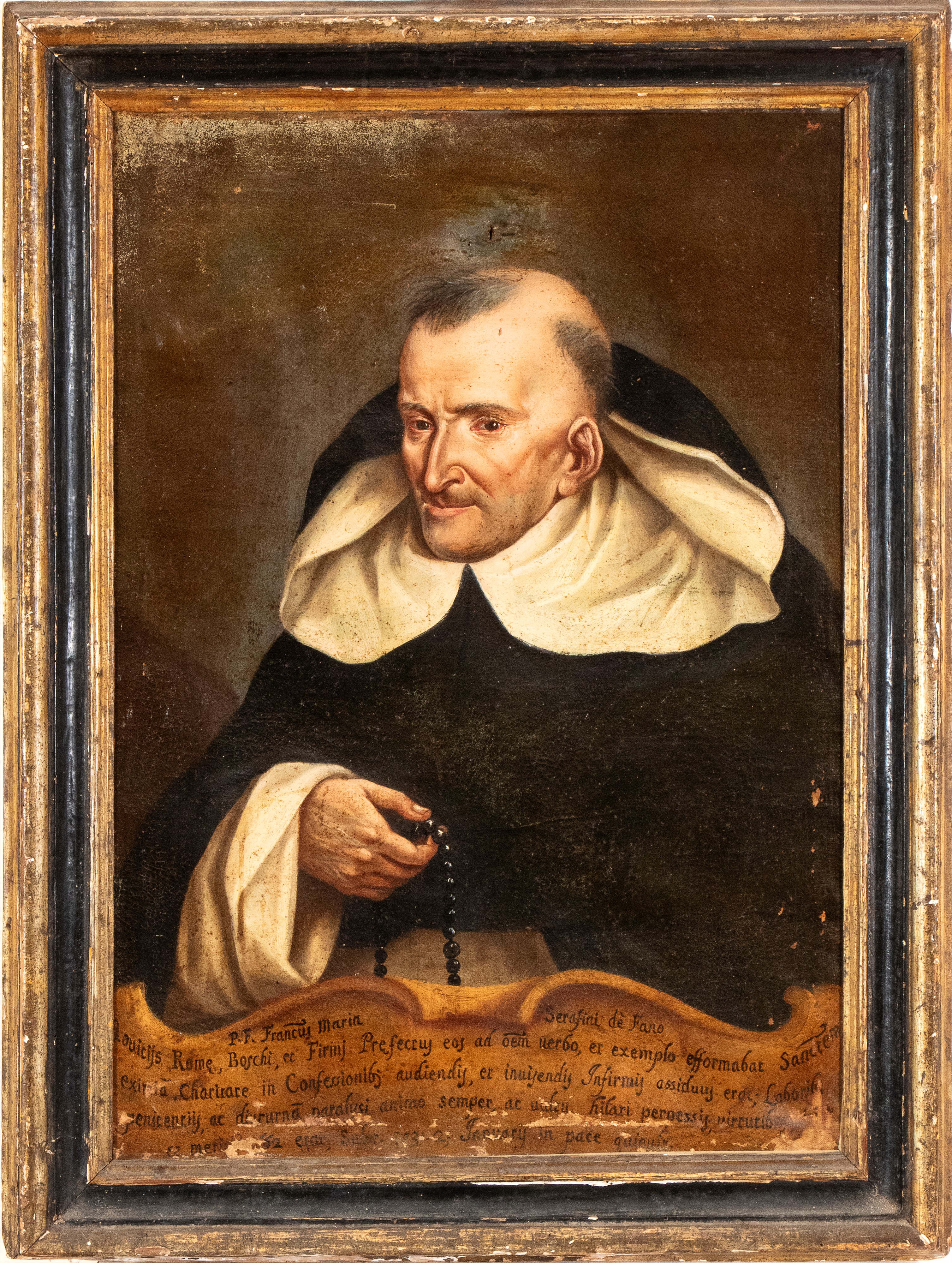 Scuola Marchigiana, XVIII Secolo - Ritratto di Francesco Maria Serafini di Fano, olio su tela