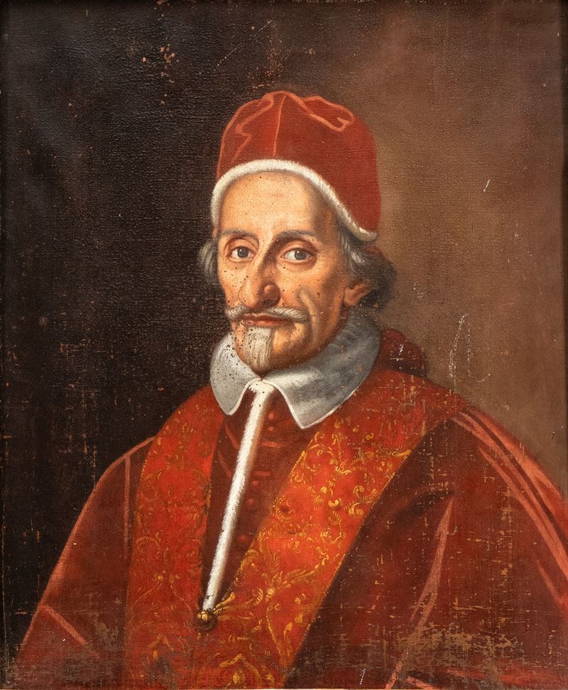 Artista Attivo a Roma, Ultimo Quarto XVII Secolo - Ritratto di papa Innocenzo XI, olio su tela