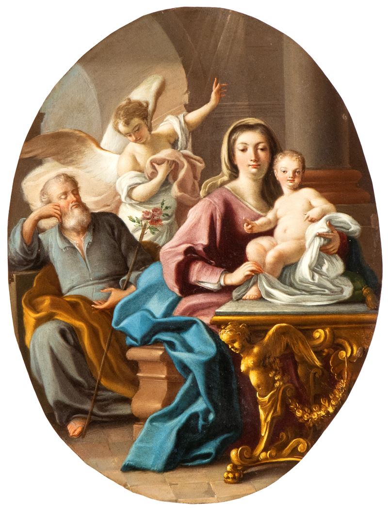 Sacra Famiglia con l'angelo