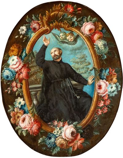 Sant'Ignazio di Loyola, olio su tavola