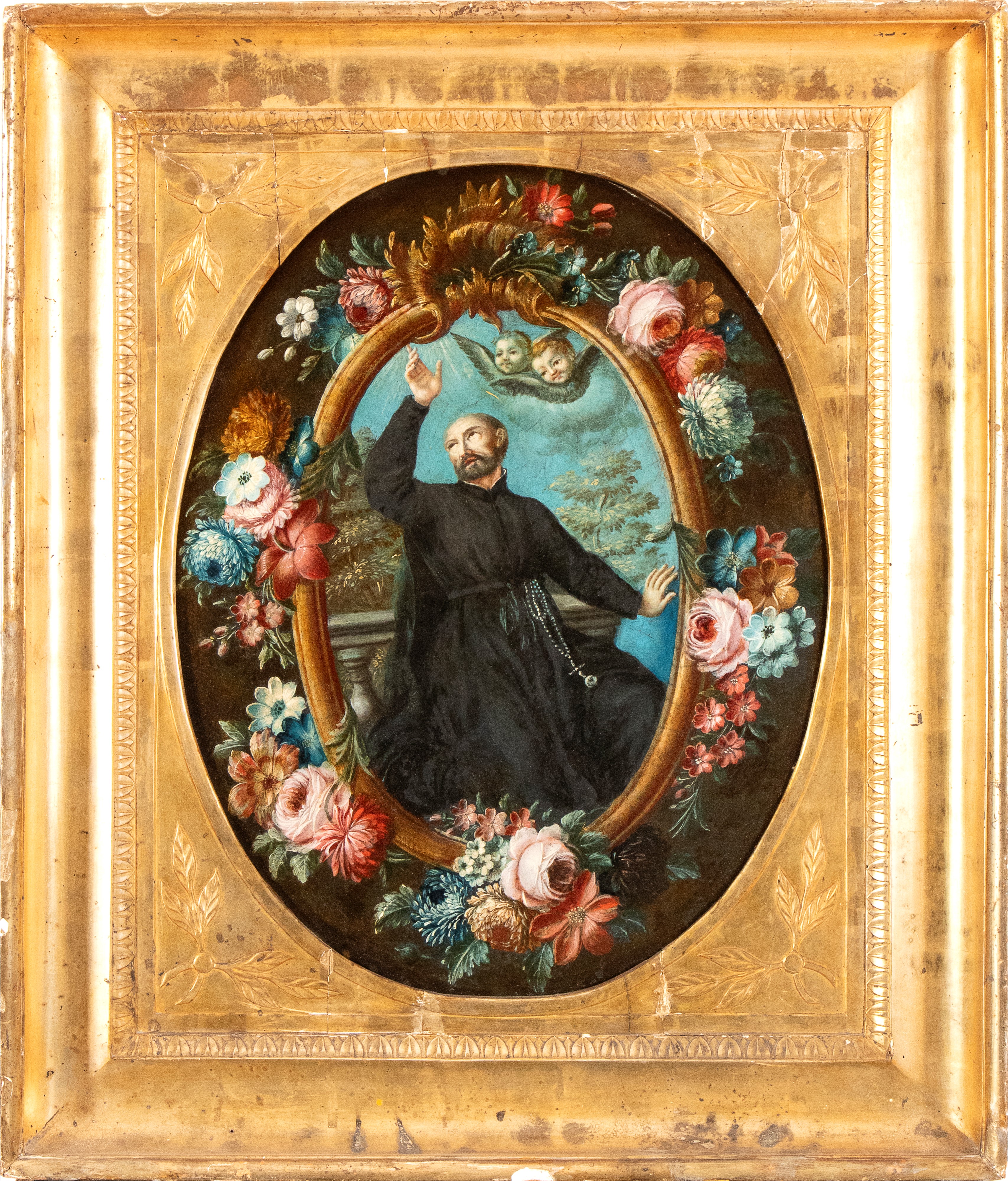 Artista Centro-italiano, XVIII Secolo - Sant'Ignazio di Loyola, olio su tavola