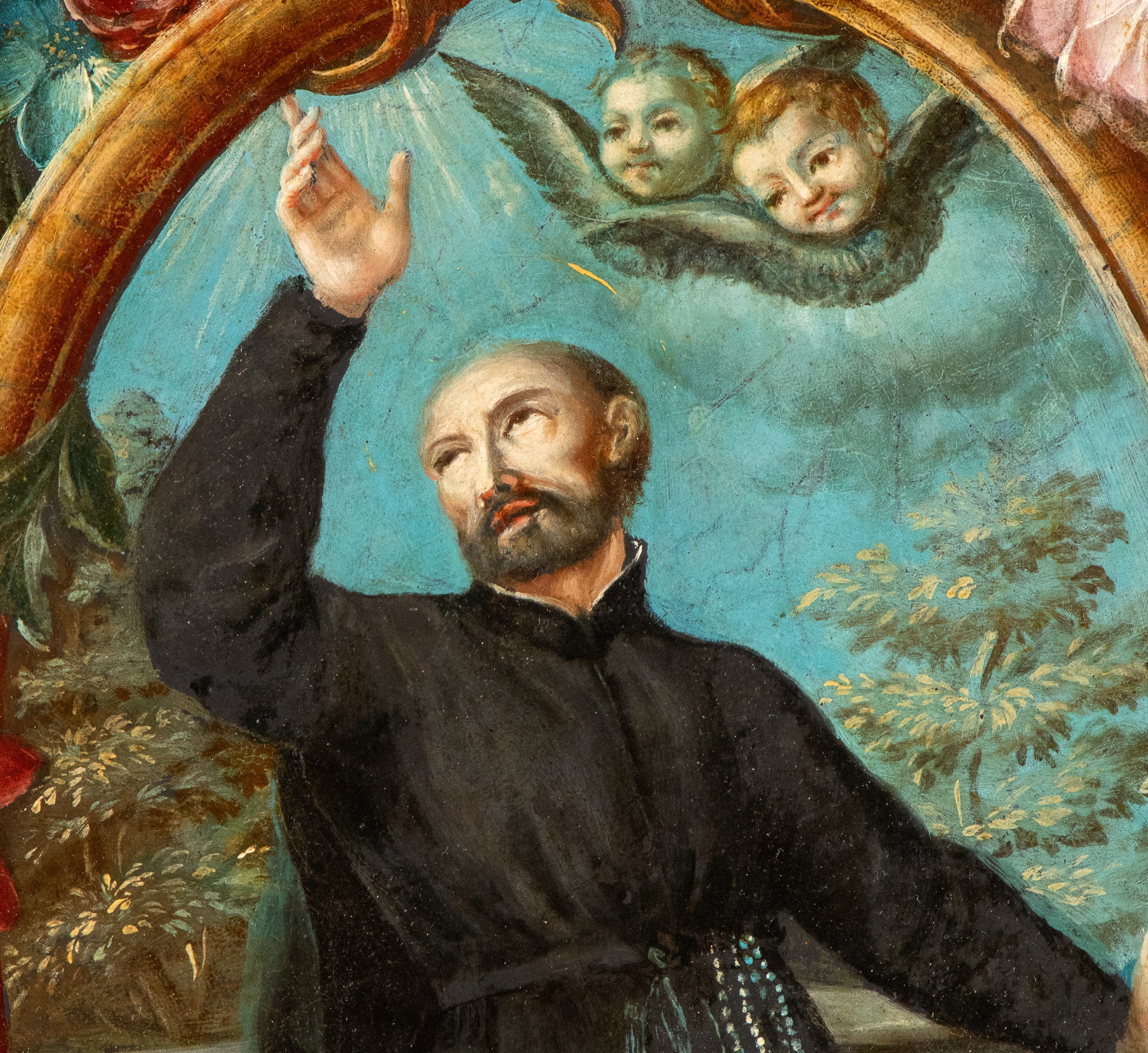 Artista Centro-italiano, XVIII Secolo - Sant'Ignazio di Loyola, olio su tavola