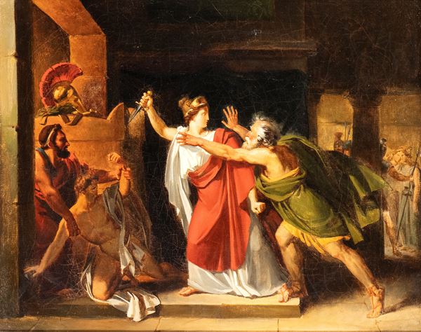 Classical tragic scene
