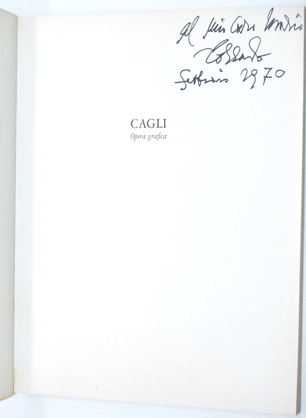 [Dedica autografa Cagli] Cagli opera grafica, 1970