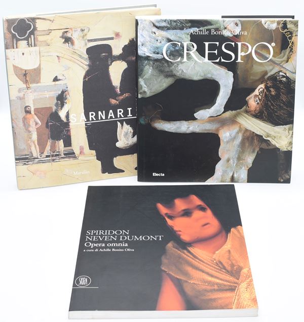 Artisti italiani contemporanei e cataloghi monografici (3 volumi)
