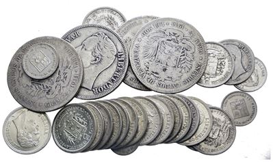 Venezuela. Lotto Misto di Bolívares. Ag. 200.gr.