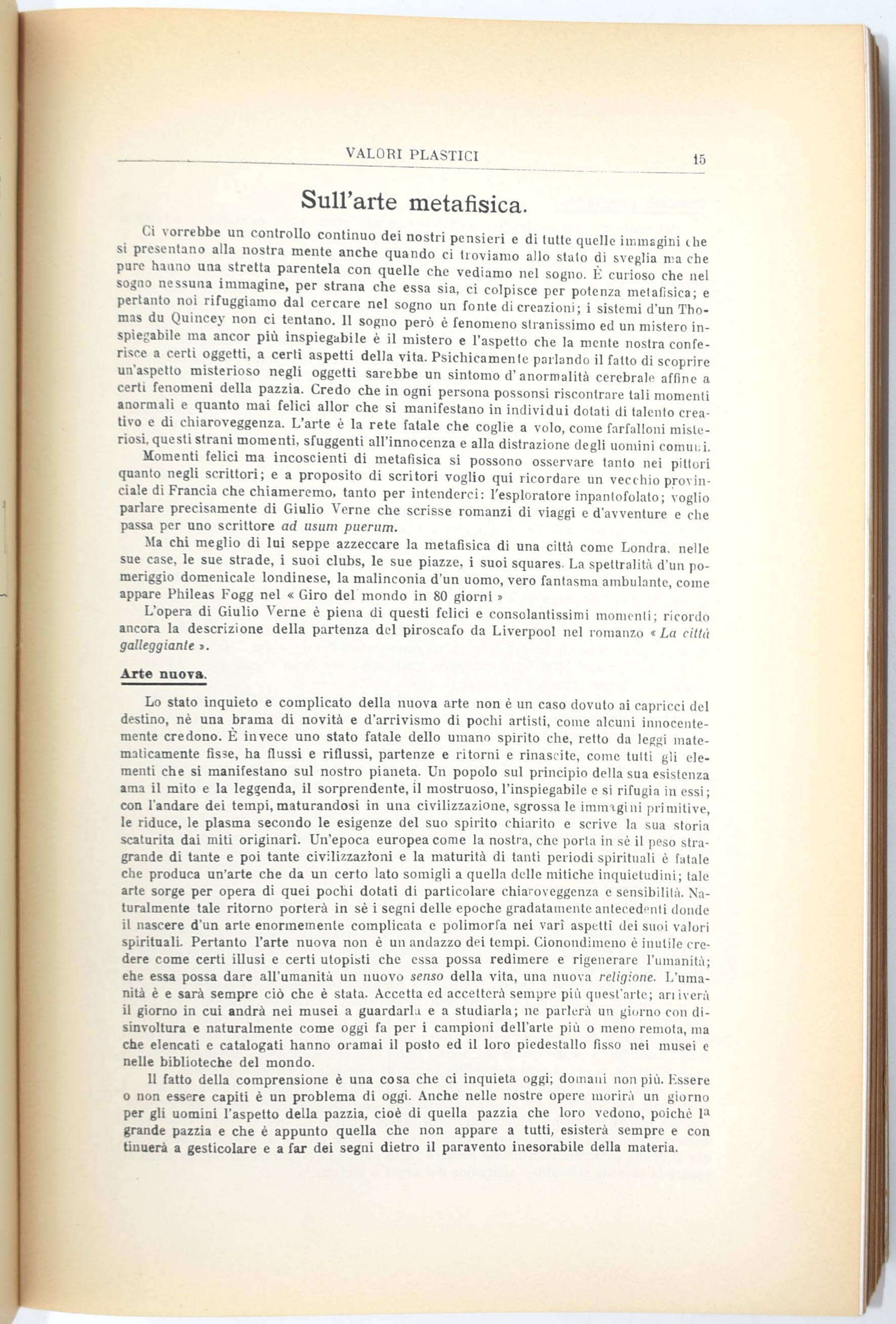 Valori Plastici. Roma (1918-1921), edizione illustrata