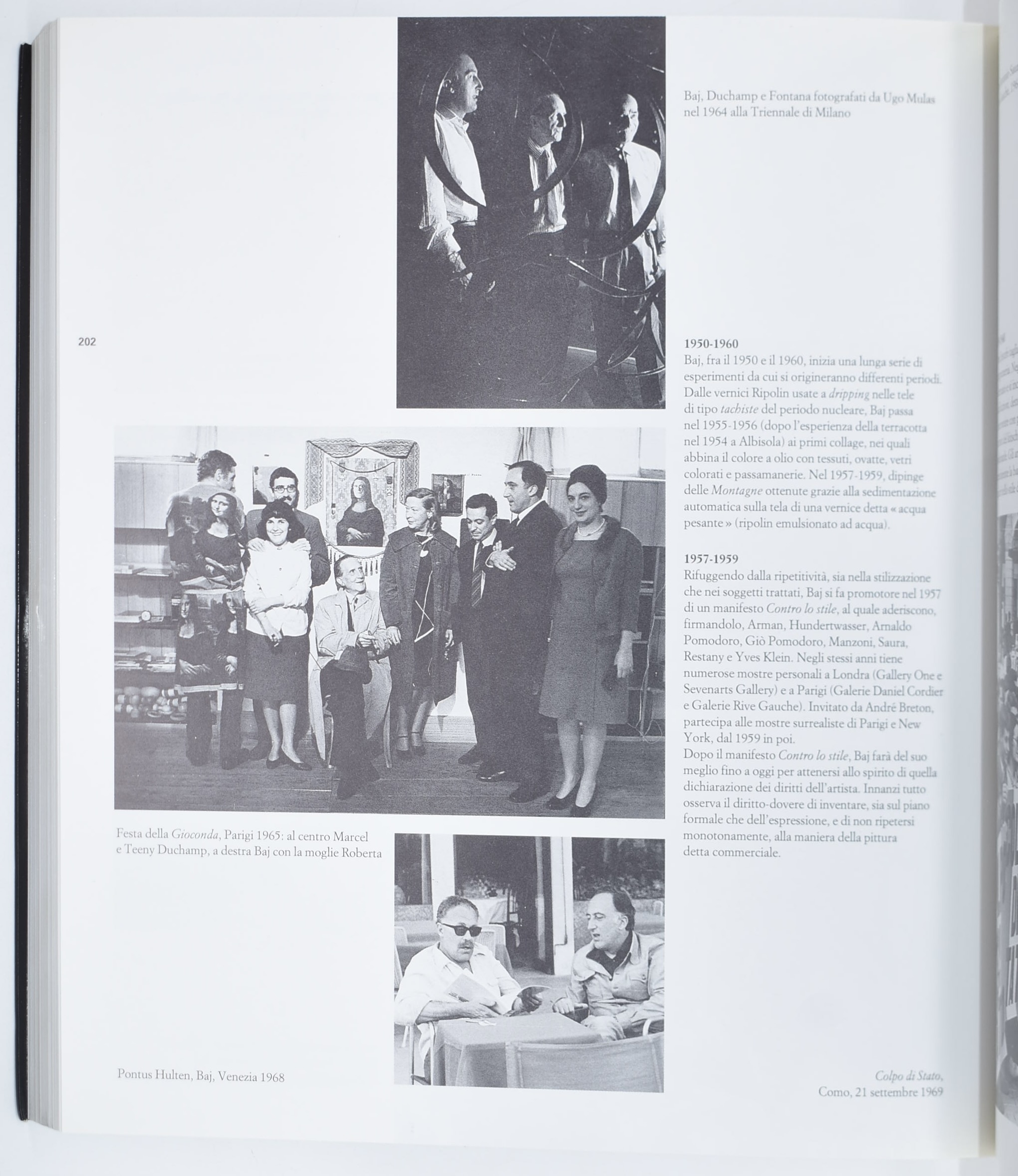 Enrico Baj, 1993. Topocronobaj, opera in due volumi con cartina temporale