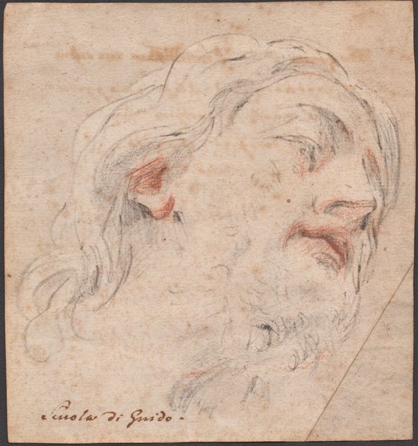 Guido Reni - Studio per una testa virile