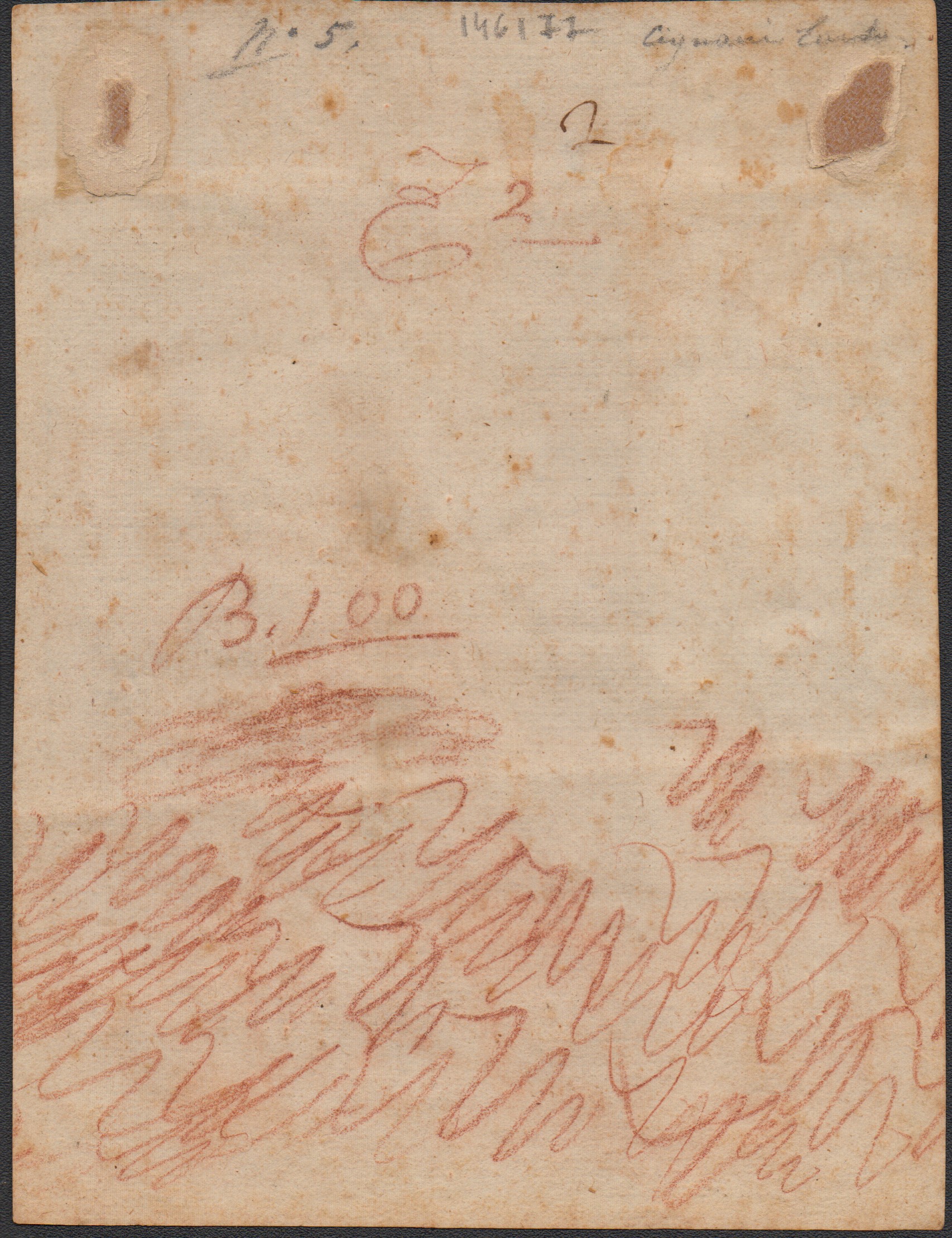 Artista bolognese del XVII secolo, Studio per testa virile