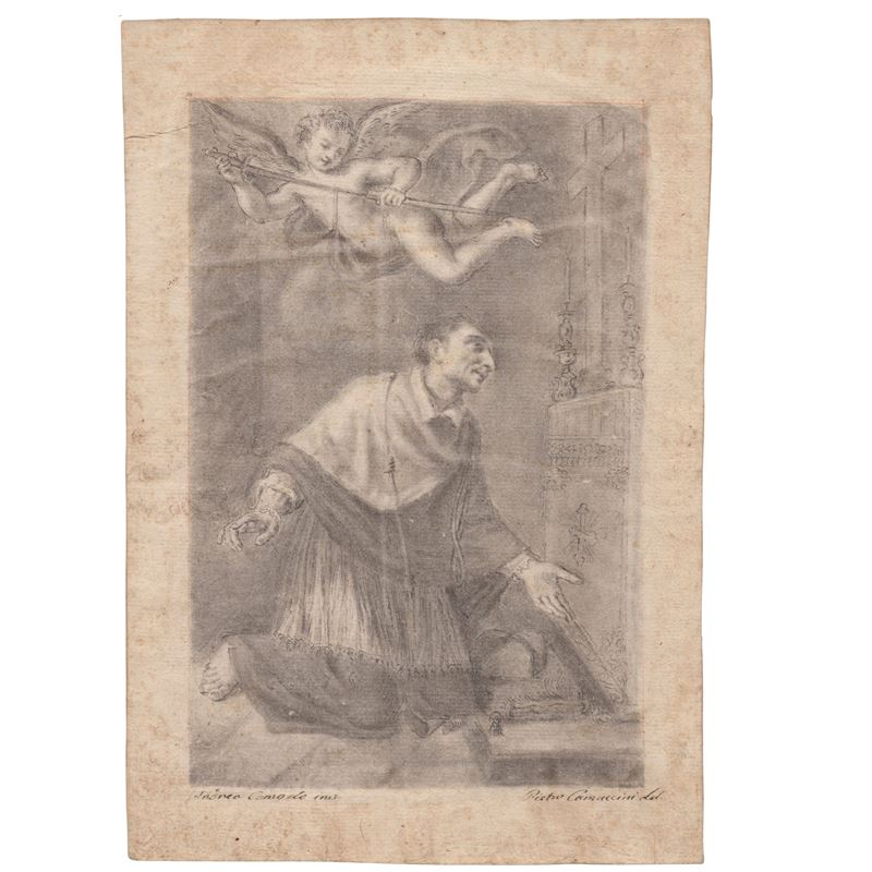 Pietro Camuccini - S. Carlo Borromeo in preghiera